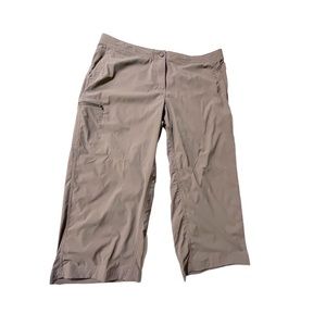 L.L. Bean Capri Hiking Pant, Mushroom Brown, Women’s 18